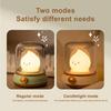 LED Bedside Lamp Flameless Candle Lamp Adjustable Brightness Timer Function Rechargeable Night Light LED Tea Light