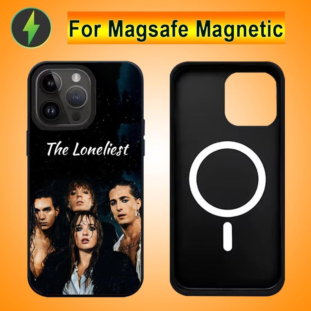 Maneskin Damiano David Phone Case For IPhone 15 14 13 Pro Max 11 12 Mini Alex Mirror For Magsafe Wireless Charging Cover