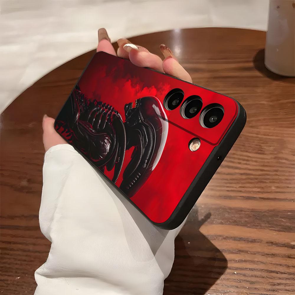 Alien Film Space Horror Phone Case For Samsung S26 S25 S24 FE S23 S22 S21 Plus S20 Ultra Note20Ultra Black Soft Shell