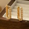 Vintage Punk Exaggerate Simple Niche Design Personality Circle Toroidal Metal Earrings for Women Paty Jewerly GIfts Daily Wear
