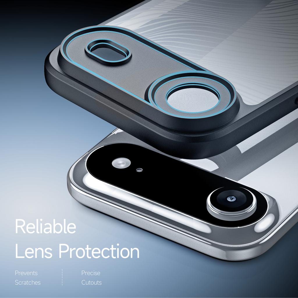 For iPhone Air Case DUX DUCIS Aimo Series TPU+PC Matte Drop-proof Phone Cover (REACH Certification)