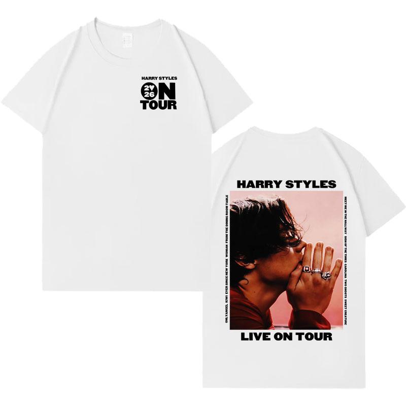 Singer Harry Styles Love Tour 2026 Tshrits Casual Cotton T Shirt Mens Womens Hip Hop Cozy Oversized Casual Short Sleeve Tshirt