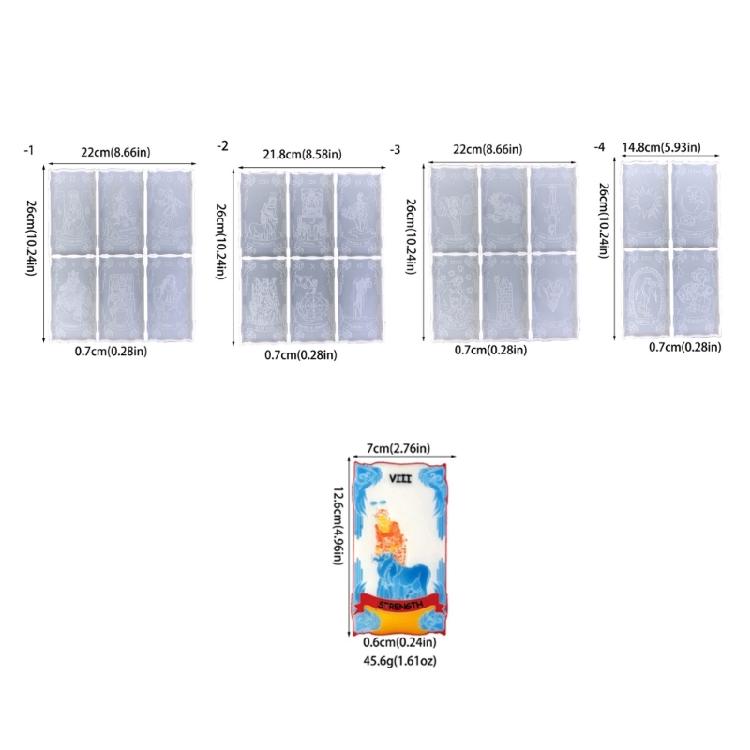 Card Board Set Epoxy Mold Handcraft Chess Entertainment Production Tools for DIY