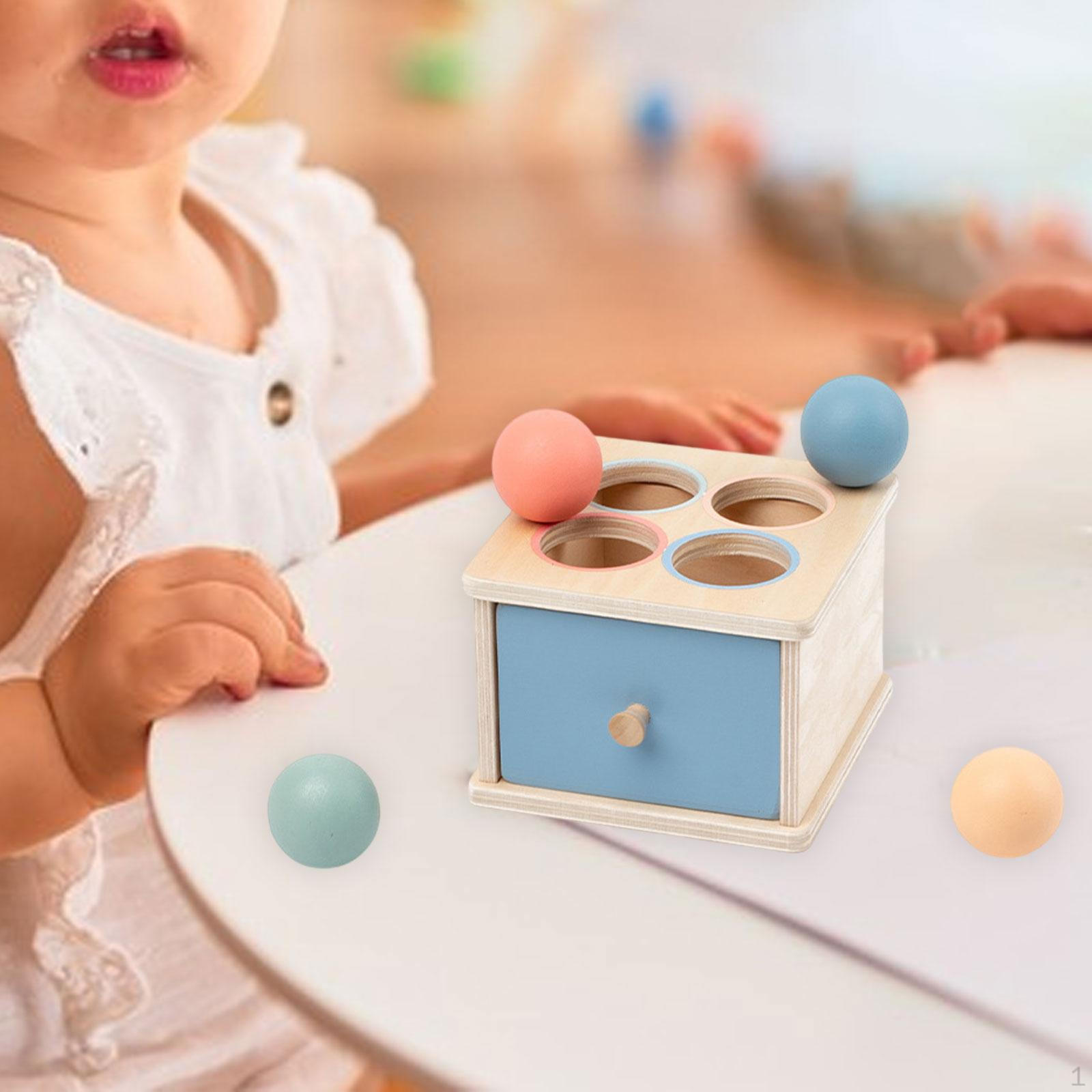 

Игрушка Drop Box для детей, деревянная сортировочная деятельность по цвету и форме Pitching Box