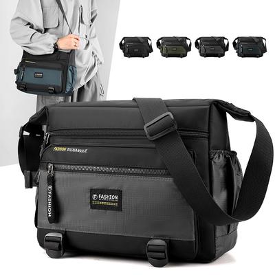 Nové pánske crossbody kabelky pánske nylonové kabelky cez rameno chlapčenské messenger kabelky pánske kabelky na cestovanie ležérne veľká taška sivá