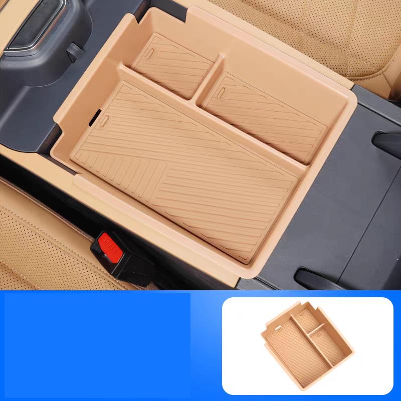 For Geely Galaxy Starship 7 EM-i 2024 2025 Car Armrest Box Storage Box Center Console Lower Layered Storage Box Auto Accessories