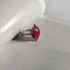 Silberring mit natürlichem Rubin 3.437ct (2127543)