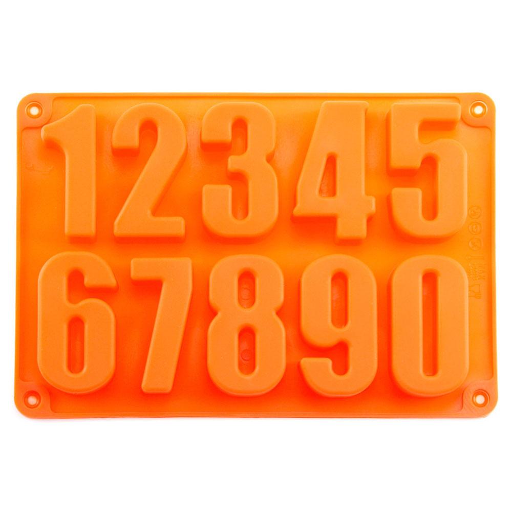 Silicone World Silicone Number Chocolate Mold DIY Cookie Candy Cake Mold Baking Pastry Mould Cake Decorate Kitchen Baking Tools
