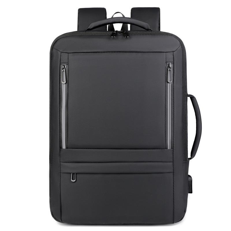 Business Travel Large Capacity Backpack with USB Interface Expansion for Outdoor Lightweight Travel Waterproof Backpack чёрный