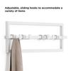 Umbra CUBIKO Wall Hooks, 5-Row, Adjustable Width, Wall-Mounted, White, 21016881660