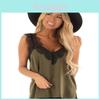 Elegant Women Summer Sleeveless Lace Mesh Loose Vests V-neck Cami Soft Tanks Top