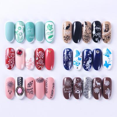 1pc Retro tłoczenie paznokci kwiat motyl Xmas talerze płytka do stemplowania tłoczenie paznokci Nail Art szablon do zdobienia paznokci dekoracje jesienne narzędzia