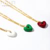 Meier Necklace, Sweater Necklace, High-end Enamel Coated Colorful Heart Necklace