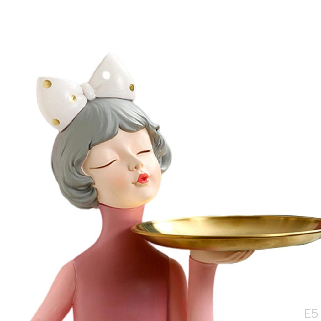 Sculpture Holding Storage Statue Desktop Decor for