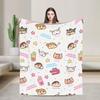 Cute Cartoon Crayon Shin-chan Blanket  Wool Funny Breathable Throw Blankets for Home Textile Decor