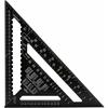 AIMOONSA 30 Cm Triangular Square - Aluminum Alloy, CNC Machined Edges, Permanent Graduations