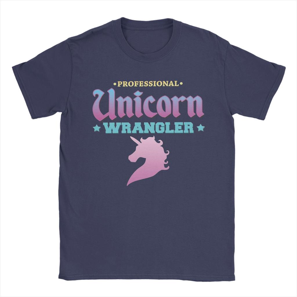 Professional Unicorn Wrangler T Shirt Summer  Cotton T Shirts For Mens Printed Tee Shirt ShortSleeve Y2K Basic Top Tees