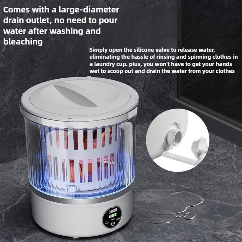 ABBP-3L Mini Washing Machine Portable Home Clothes Socks Underwear Cleaning Travel Washing Machine