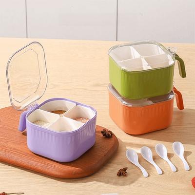 Moisture-proof Seasoning Box Sealed Spice Container Easy To Clean Condiment Jar  Gadgets