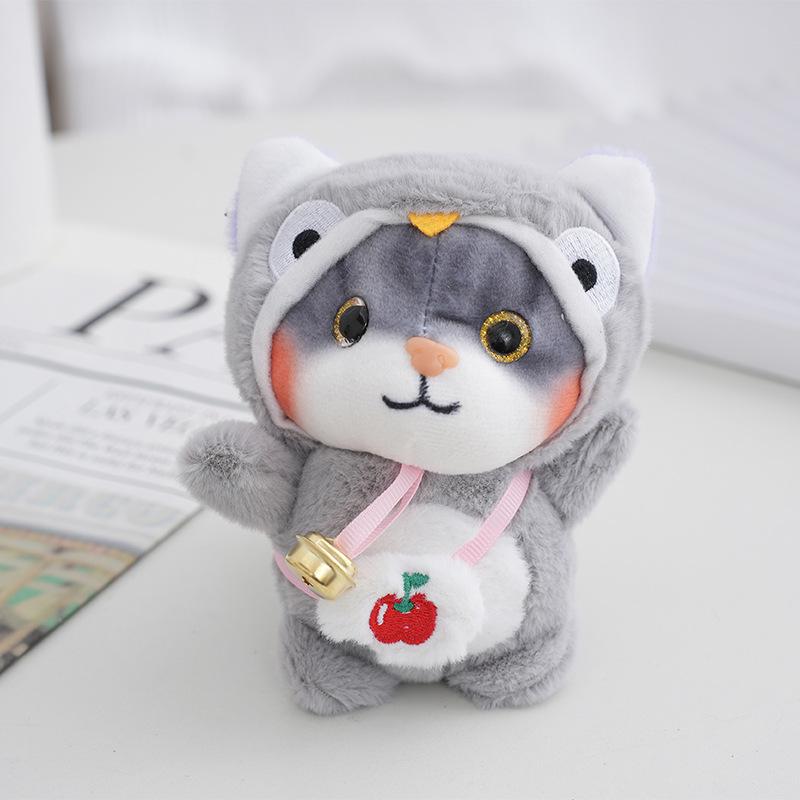 

Очаровательный плюшевый котенок, кукла с колокольчиком, милая плюшевая игрушка-кошка, идеальный подарок для девушки серый