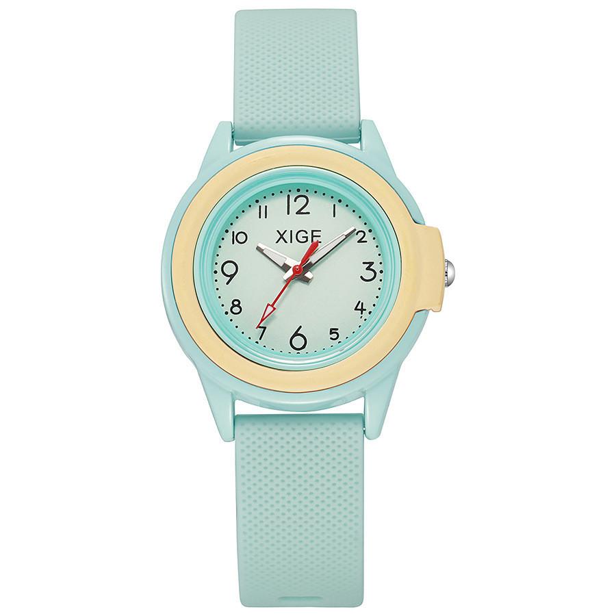 

Silicone Student Watch With Decorative Quartz Movement For School And Gift Use MintGreen