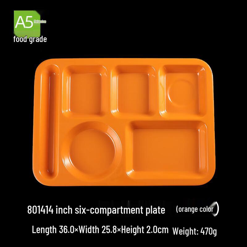 Beilaien Melamine Compartmented Fast Food Plates