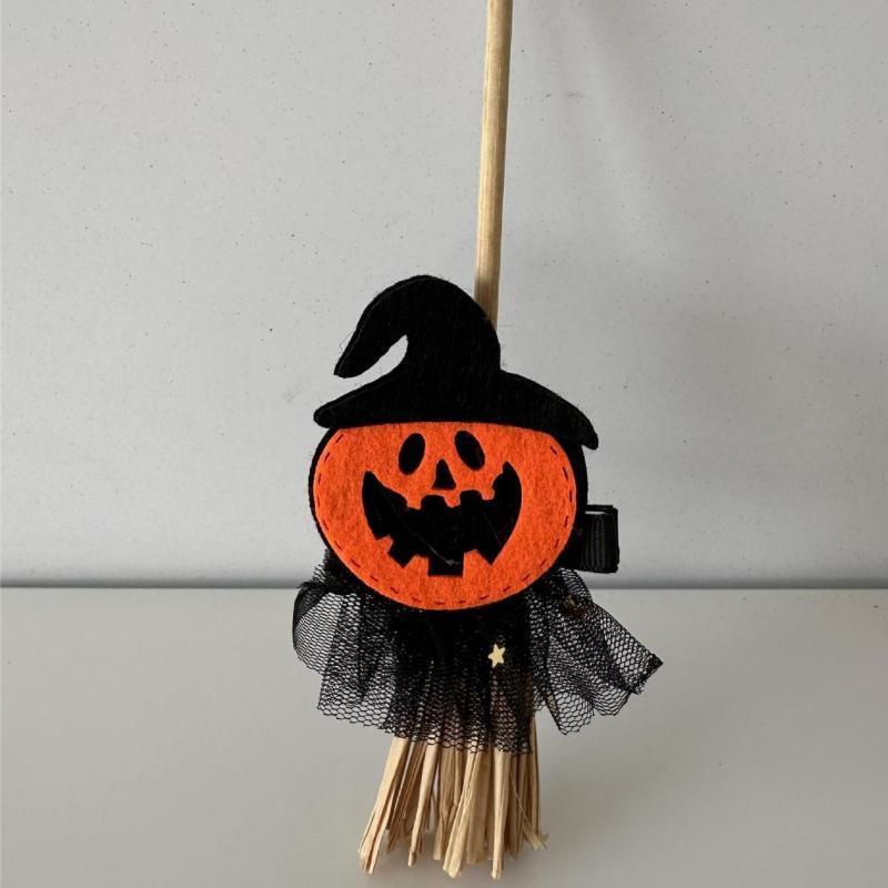 Halloween Pumpkin Bat Ghost Mini Straw Decor Food Grade Material for Home Halloween Party Table Decorations