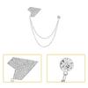 4Pcs Secure Fastening Lapel Accessories Gold/Silver Wedding Brooch For Business Travelers Corporate Gatherings