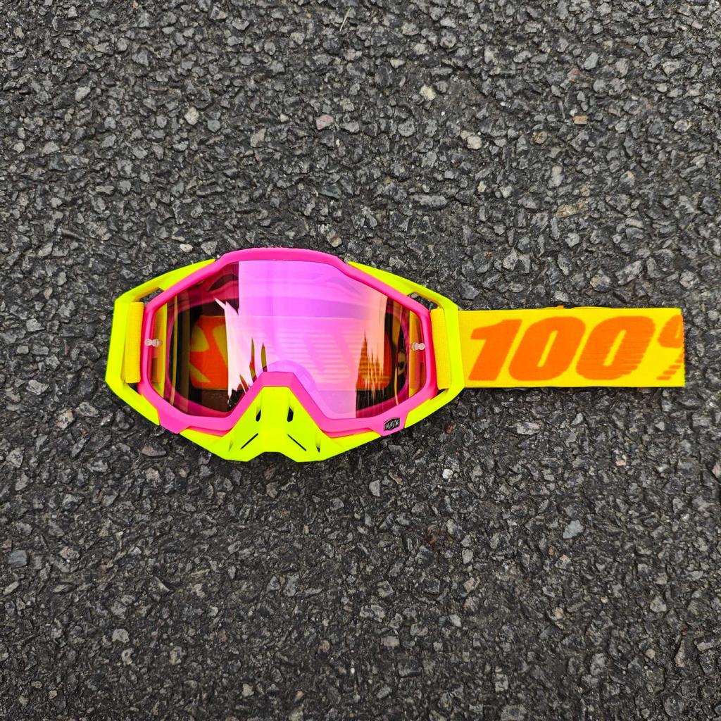 Occhiali da sole da moto classici per fuoristrada all'aperto 100% per la guida, occhiali protettivi per casco resistenti al vento e alla sabbia, equipaggiamento fresco per mountain bike