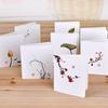 10pcs Cute Chinese Style Small Greeting Cards with Envelope Flower Blank Festival Thank You Paper Gift Cards