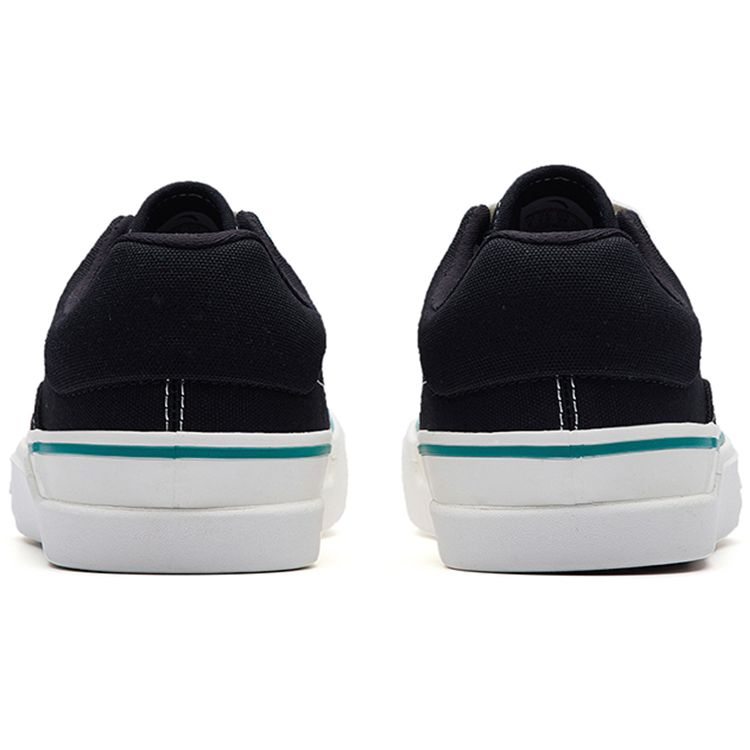 Anta Aoli MD Skateboard Durable Low-Top Shoes Women Sneakers Black White 122238013-7