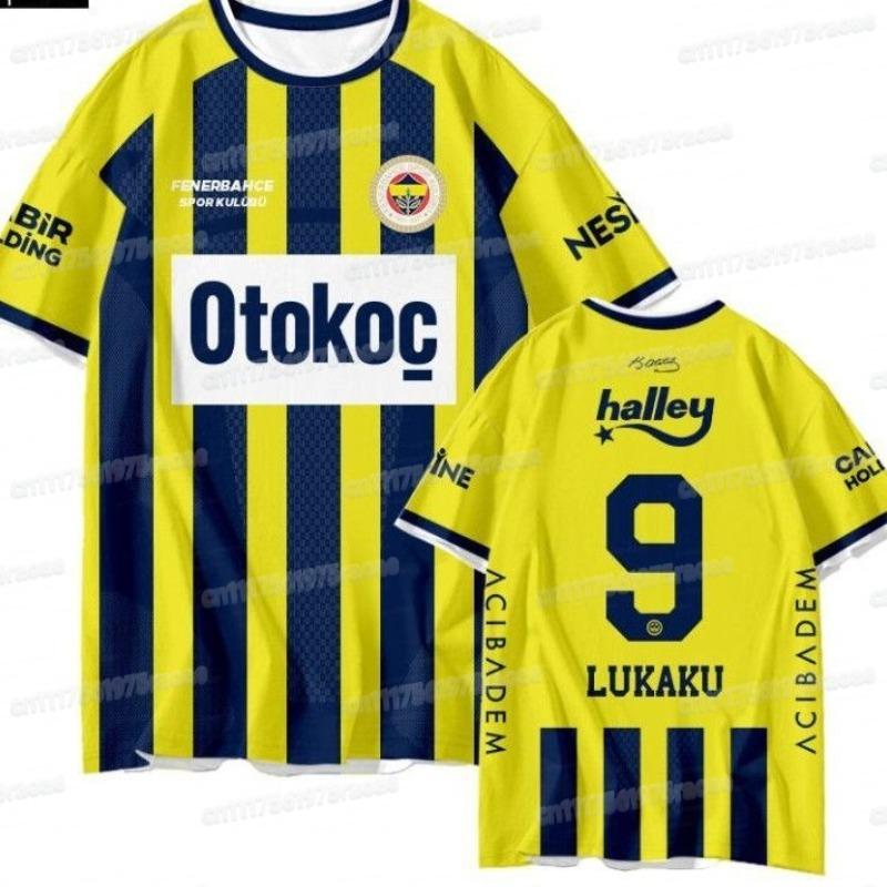 Nuevas Camisetas de Local y Visitante del Fenerbahce 2026 para la Temporada 2026-27, Camiseta Deportiva de Manga Corta Estilo Familiar Impresa en 3D para Aficionados