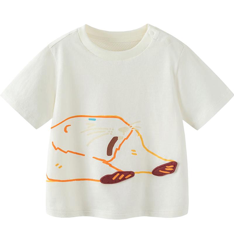 Minibala Kids' Plant Fiber Quick-Dry Cartoon T-Shirt
