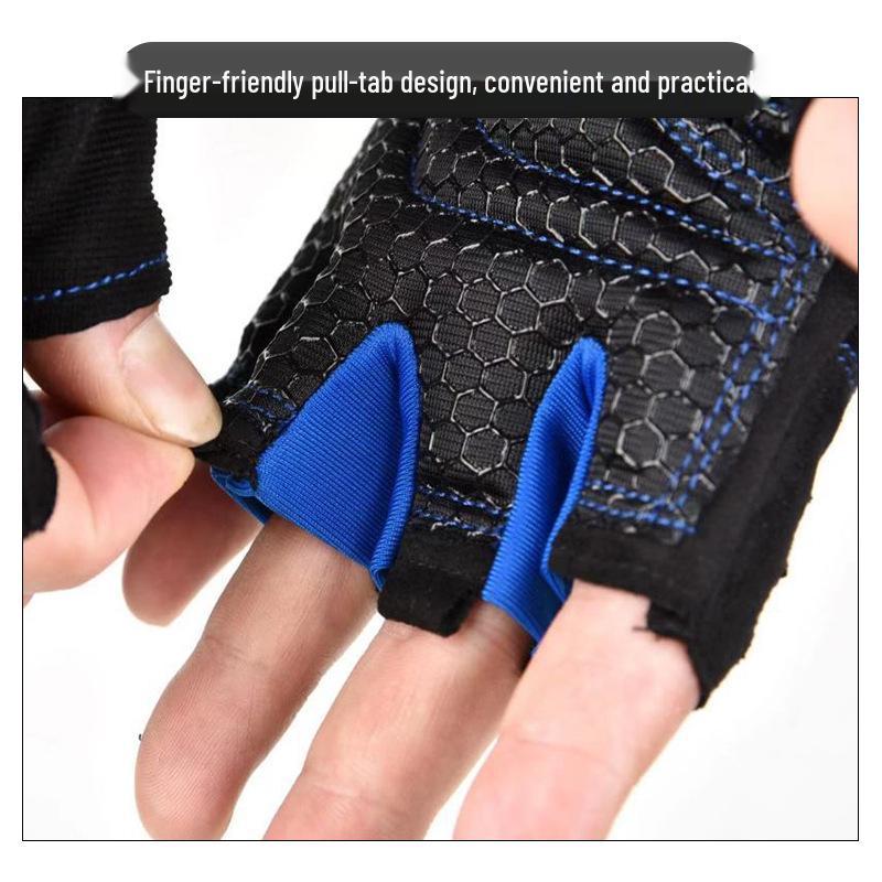 Unisex Half-Finger Fitness Gloves for Weightlifting, Yoga, Mountaineering, Sports, and Cycling.