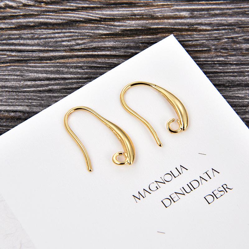 DIY Europäische & Amerikanische Galvanisierte Gold U-Form Ohrhaken für Frauen - Schmuckzubehör
