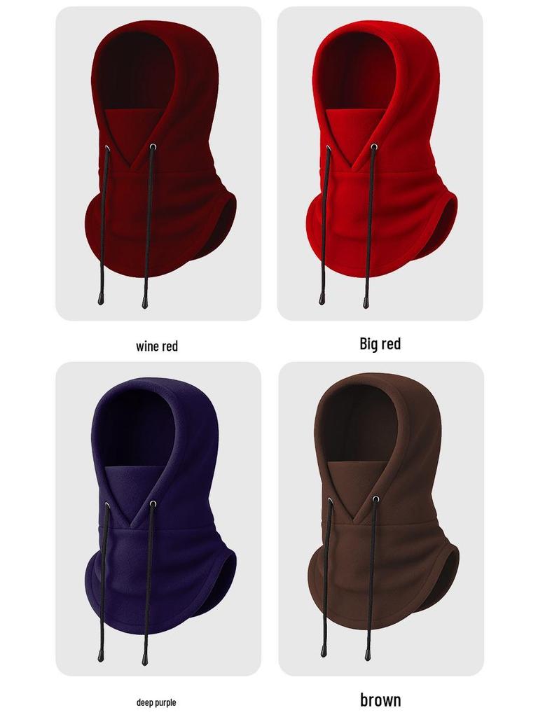 Adjustable Winter Fleece Ski Mask & Neck Warmer Pullover Hat