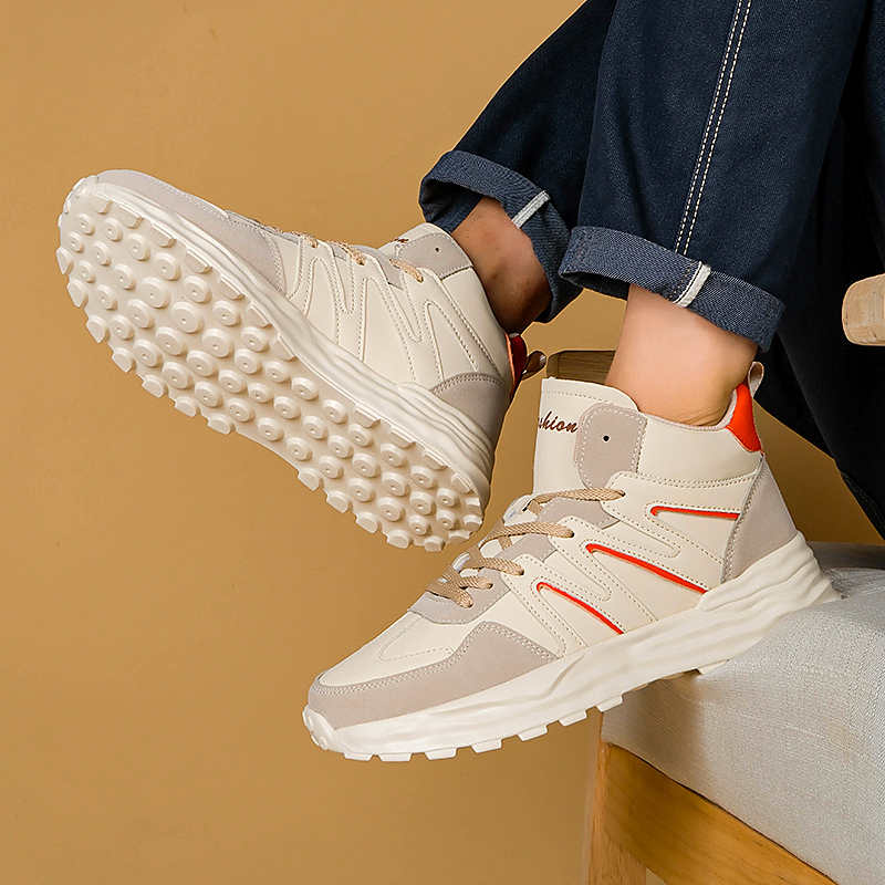 Fashion High Top Fall Shoes Walking Loafers Snearkers For Man Outdoor Sneakers Man Sport Cuddly Tenis New Arrival Sapatilla