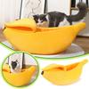 Banana Cat Bed House Cute Funny Cozy Cat Mat Beds Warm Durable Portable Pet Basket Kennel Dog Cushion Cat Supplies Multicolor