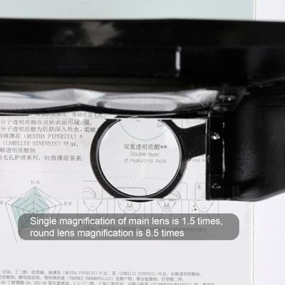 1.5X/3X/8.5X/10X Adjustable Detachable Head-mounted Multi-depth High Lenses Magnifier Worklight for Jewelry Making