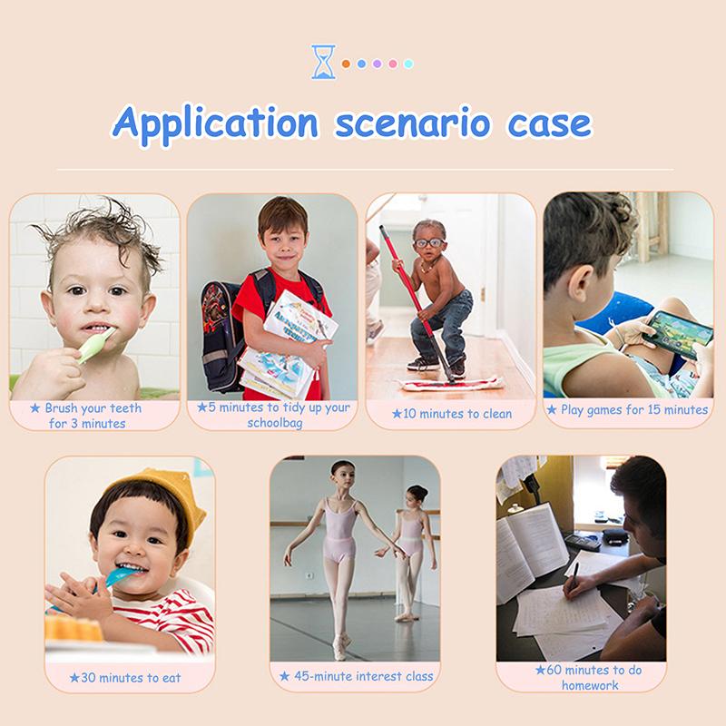 1Pc 3/5/10/15/30 Minutes Colorful Sandglass Children Kid Gift Toy Sand Timer Hour Glass Home Decoration Sand Clock