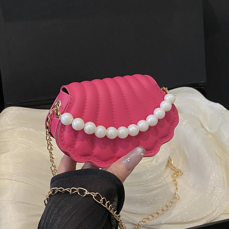 Niche Shell Bag 2025 Summer New Bag Women's Fashion Simple Shoulder Bag Casual Messenger Bag