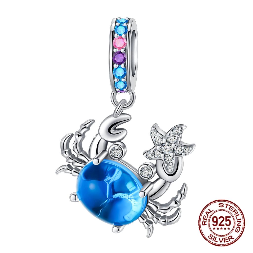 Copper Ocean Theme Turtle Octopus Seashells Charms Beads Fit Pandora Original Bracelets Diy Jewelry Making Women