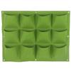 12 Pockets Hanging Wall Planter Bag Degradable Vertical Greening Planter  Outdoor Gardening