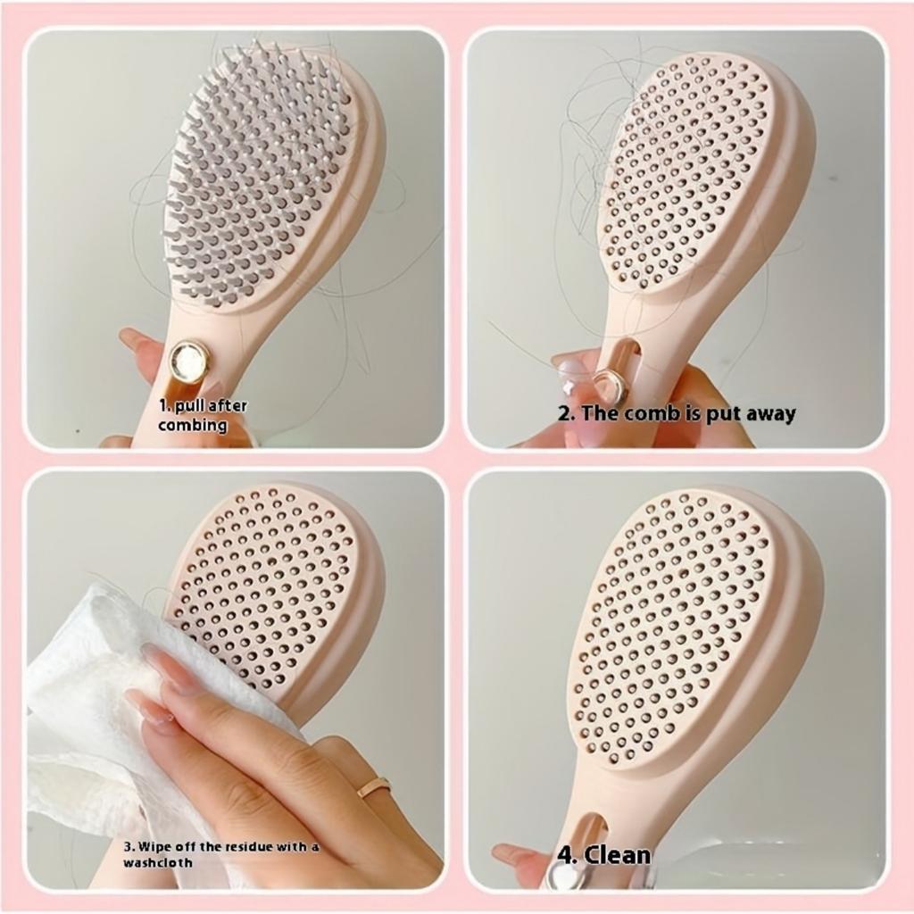Retractable Self-Cleaning Hair Brush - Antistatic Massage Brush for Added Volume and Scalp Care, Perfect Gift for The Fashionable Woman