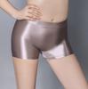 European & American High-Gloss Tube Top & Boxer Shorts Two-Piece Sexy Lingerie Set