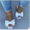 Fashion Shoes for Women Fashion Summer Plus Size Solid Color Bow Flat Sandals Outdoor Beach Slippers Women Shoes 36-43 Women Sandals
