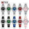 OFNS Women's Casual Luxury Quartz Watch with Calendar and Diamond Accents