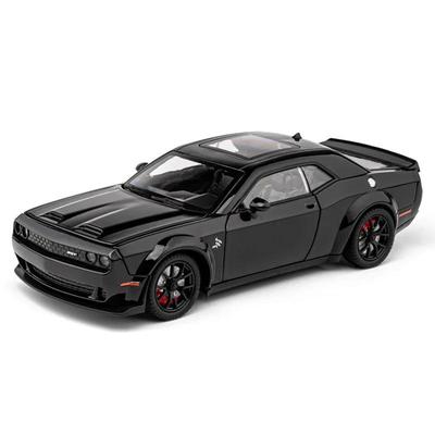 1/24 Dodge Challenger Hellcat Autíčka litá Metel Auta Hračka Tahni zpět Modely aut Hellcat se zvukem a světlem Hellc pro děti