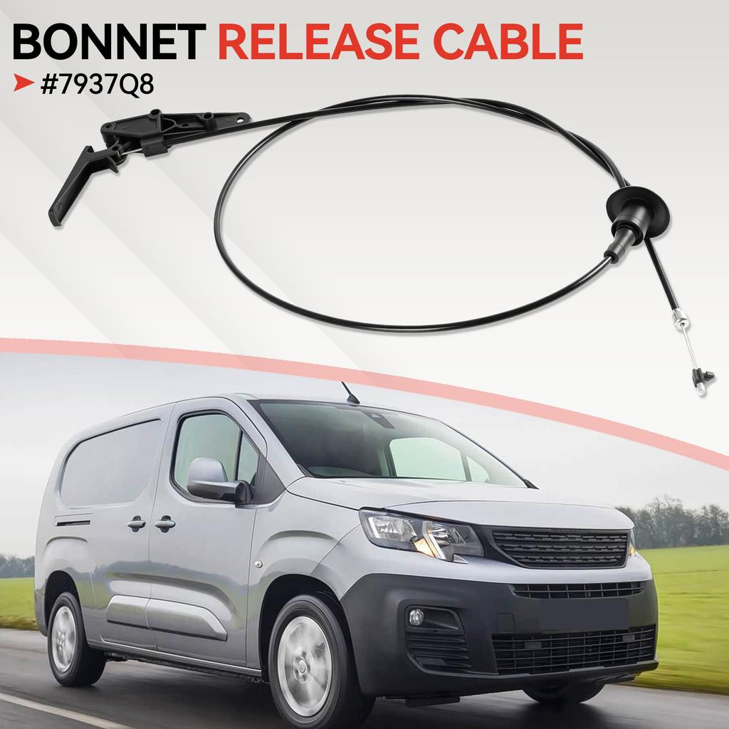 1PC New Front Bonnet Release Cable With Latch For Peugeot Partner Citroen Berlingo 2008-2019 7937Q8 Car Accessories Engine Parts