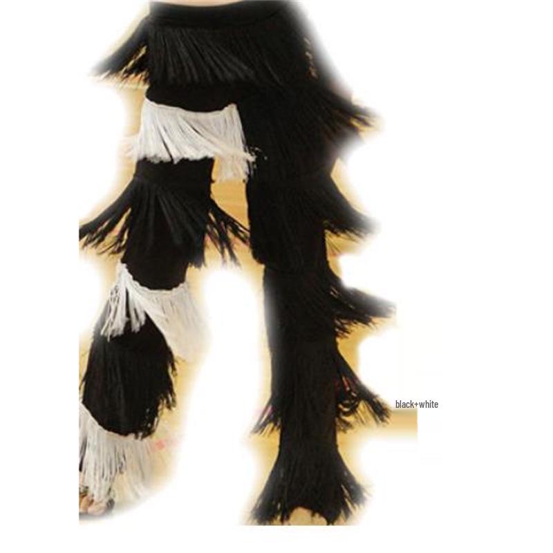 Adult & Children's Latin Dance Fringe Pants for Competition & Practice